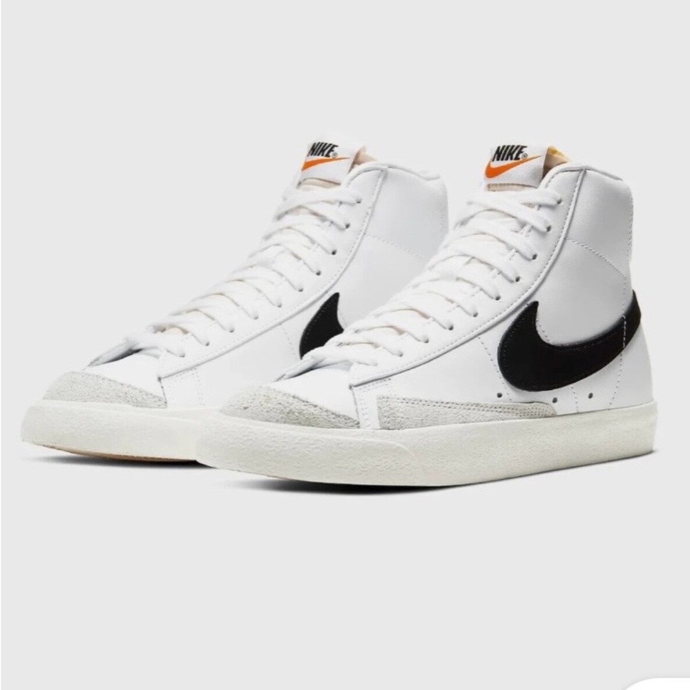 Nike Women’s White and Black High-Top Sneakers
